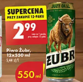 Biedronka Piwo Żubr oferta