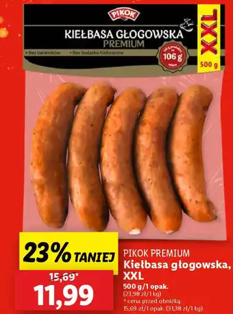 Lidl PIKOK PREMIUM Kiełbasa głogowska, XXL oferta