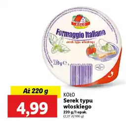 Lidl KOŁO Serek typu włoskiego oferta