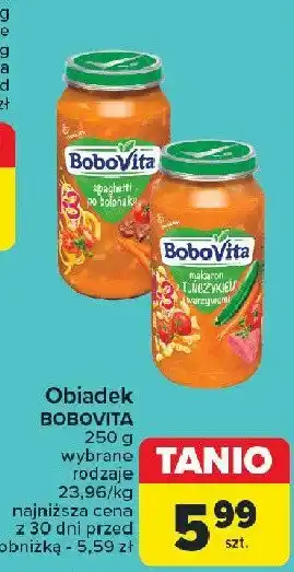 Carrefour Spaghetti po bolońsku Bobovita oferta