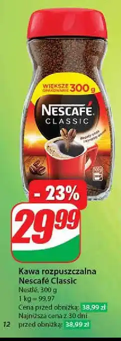 Dino Kawa Nescafe classic oferta