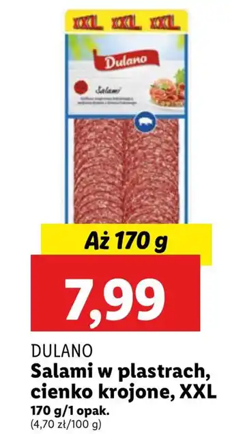 Lidl Salami Dulano oferta