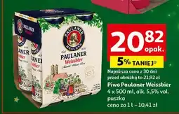 Auchan Piwo Paulaner Weissbier oferta