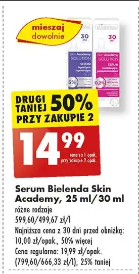 Biedronka Serum rewitalizujące Bielenda Skin Academy Solution oferta