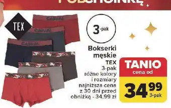 Carrefour Bokserki męskie Tex oferta