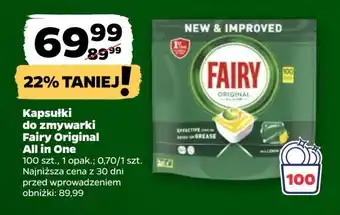 Netto Tabletki do zmywarki lemon Fairy All In 1 oferta