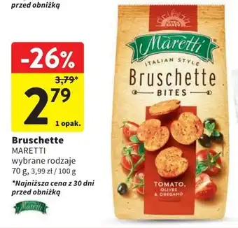 Intermarche Bruschetta pomidory z oliwką Maretti bruschette oferta