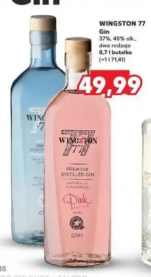 Kaufland Gin Wingston 77 Pink oferta