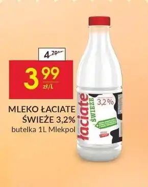 Społem Łaciate Mleko świeże 3,2 % 1 l oferta