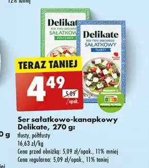 Biedronka Ser sałatkowy Delikate oferta