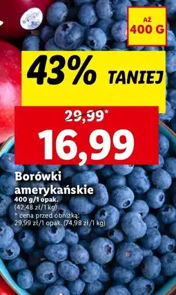 Lidl Borówki amerykańskie oferta