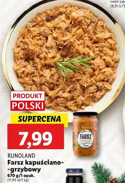 Lidl Farsz kapuściano-grzybowy Runoland oferta