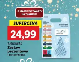 Lidl Zestaw masek na płachcie 7 dni tygodnia Baroness oferta