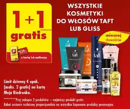 Biedronka Kosmetyki do włosów Taft lub Gliss oferta