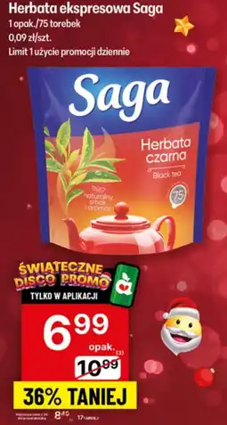 Delikatesy Centrum Herbata ekspresowa Saga oferta