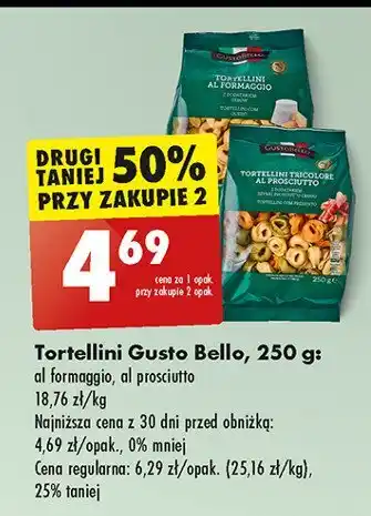 Biedronka Tortellini z grzybami Gustobello oferta