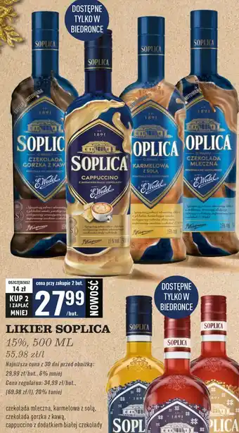 Biedronka Wódka Soplica Cappuccino oferta