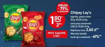 Żabka Lay's Chipsy 40g oferta