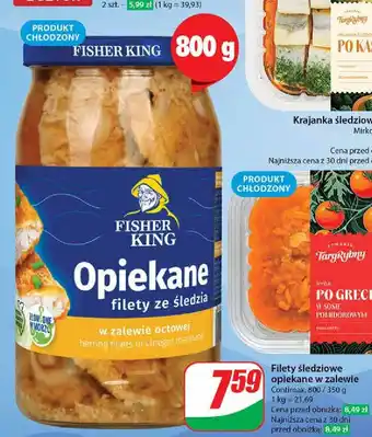 Dino Filety śledziowe opiekane w zalewie octowej Fisher king oferta