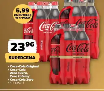 Netto Napój bezkofeinowy Coca-Cola Zero oferta