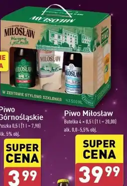 ALDI Zestaw piw: niefiltrowane + chmielowy lager witbier bezalkoholowe ipa Miłosław oferta