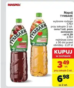 Carrefour Tymbark Napój jabłko brzoskwinia 2 l oferta