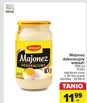 Carrefour Winiary Majonez Dekoracyjny 700 ml oferta