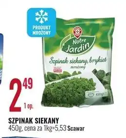 E.Leclerc Szpinak siekany brykiet Wiodąca Marka Notre Jardin oferta