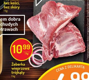 Delikatesy Centrum Żeberka wieprzowe trójkąty 1kg oferta