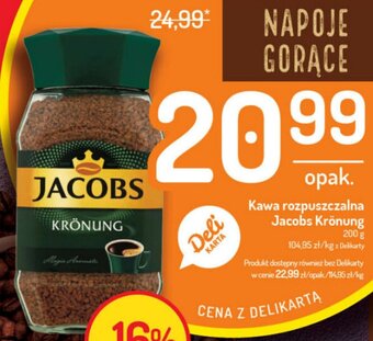 Delikatesy Centrum Kawa rozpuszczalna Jacobs Kronung 200g oferta
