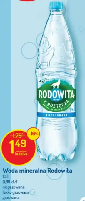 Delikatesy Centrum Woda mineralna Rodowita z Roztocza 1,5l oferta