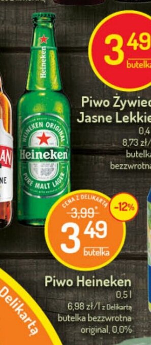 Delikatesy Centrum Piwo Heineken 500ml oferta