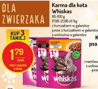 Delikatesy Centrum Karma dla kota Whiskas 85-100g oferta