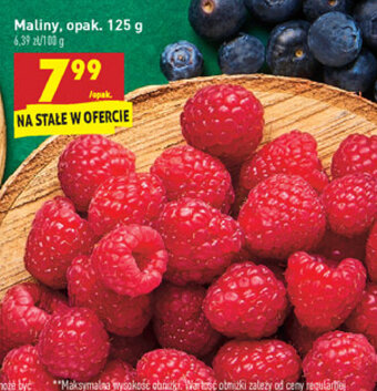 Biedronka Maliny 125g oferta