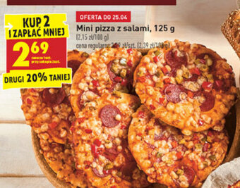 Biedronka Mini pizza z salami 125g oferta