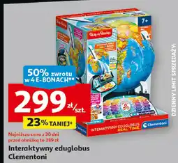 Auchan Interaktywny eduglobus poznaj śiwat Clementoni oferta