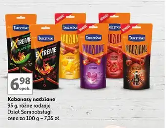 Auchan Kabanosy suszone pomidory Tarczyński Nadziane oferta