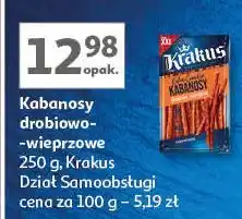 Auchan Kabanosy drobiowo-wieprzowe Krakus Animex oferta