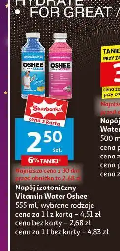 Auchan Napój witaminy i minerały Oshee Vitamin Water oferta