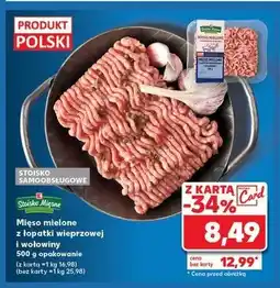 Kaufland Mięso mielone z łopatki wieprzowej i wołowiny Stoisko mięsne oferta
