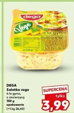 Kaufland Sałatka z ciecierzycą i roślinną alternatywą mięsa Dega oferta