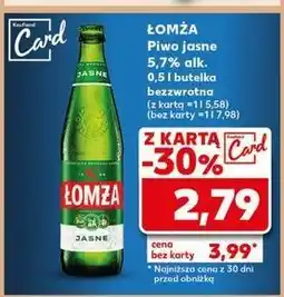 Kaufland Piwo Łomża Jasne (Dawniej Export) oferta