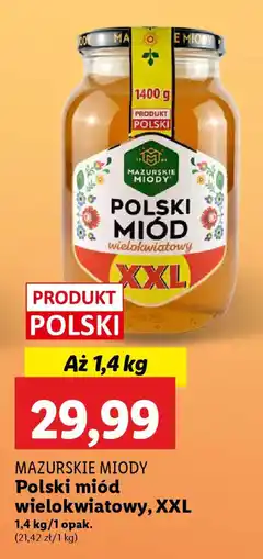 MAZURSKIE MIODY Polski miód wielokwiatowy, XXL