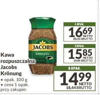 Makro Kawa rozpuszczalna Jacobs Kronung 200g oferta