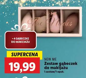 Lidl Zestaw 3 gąbeczek do makijażu + etui Newme oferta