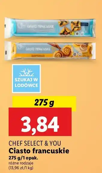 Lidl Ciasto francuskie lekkie Chef Select oferta