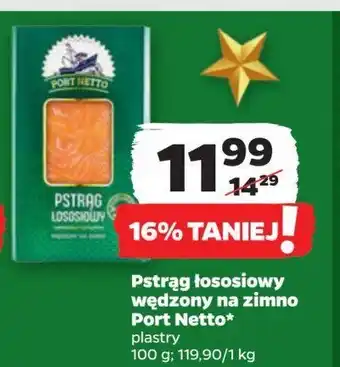 Netto Pstrąg łososiowy wędzony plastry Port netto oferta