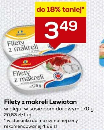 Lewiatan Filety z makreli Lewiatan 170g oferta