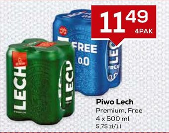 Lewiatan Piwo Lech 4x500ml oferta
