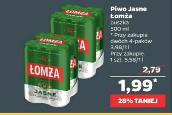 Netto Piwo Jasne Łomża oferta